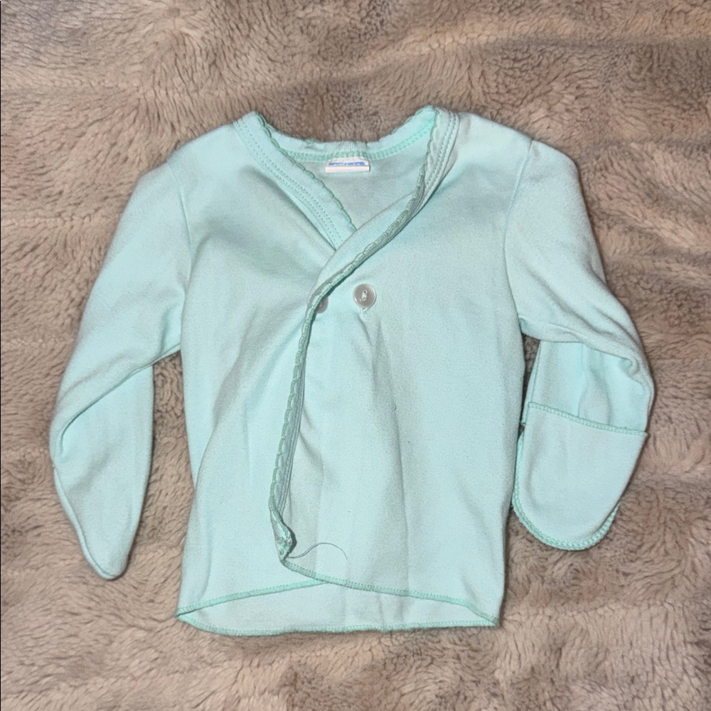 Kidgets Light Green Kids Wrap Sweater
